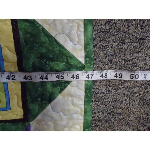 Handmade Baby Quilt Crib Blanket Counting Teddy Bears Colorful 47"x46" - Picture 3 of 4